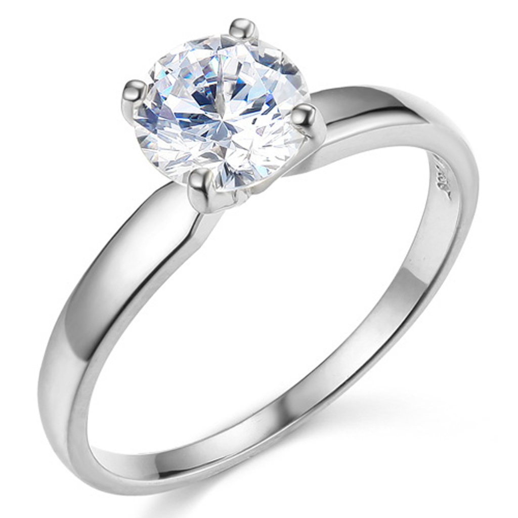 14k 1Ct 4Prong RoundCut Solitaire Ring